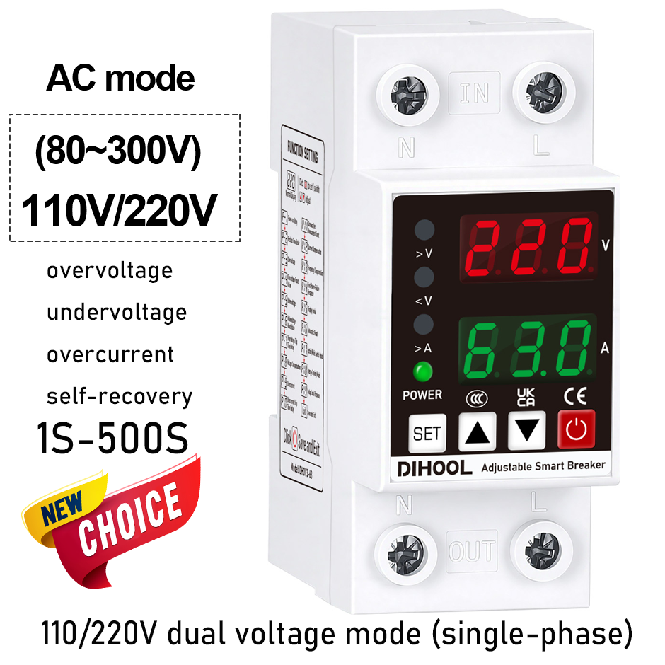 Ac Surge Protector - جهاز حماية قابل للتعديل للجهد والتيار