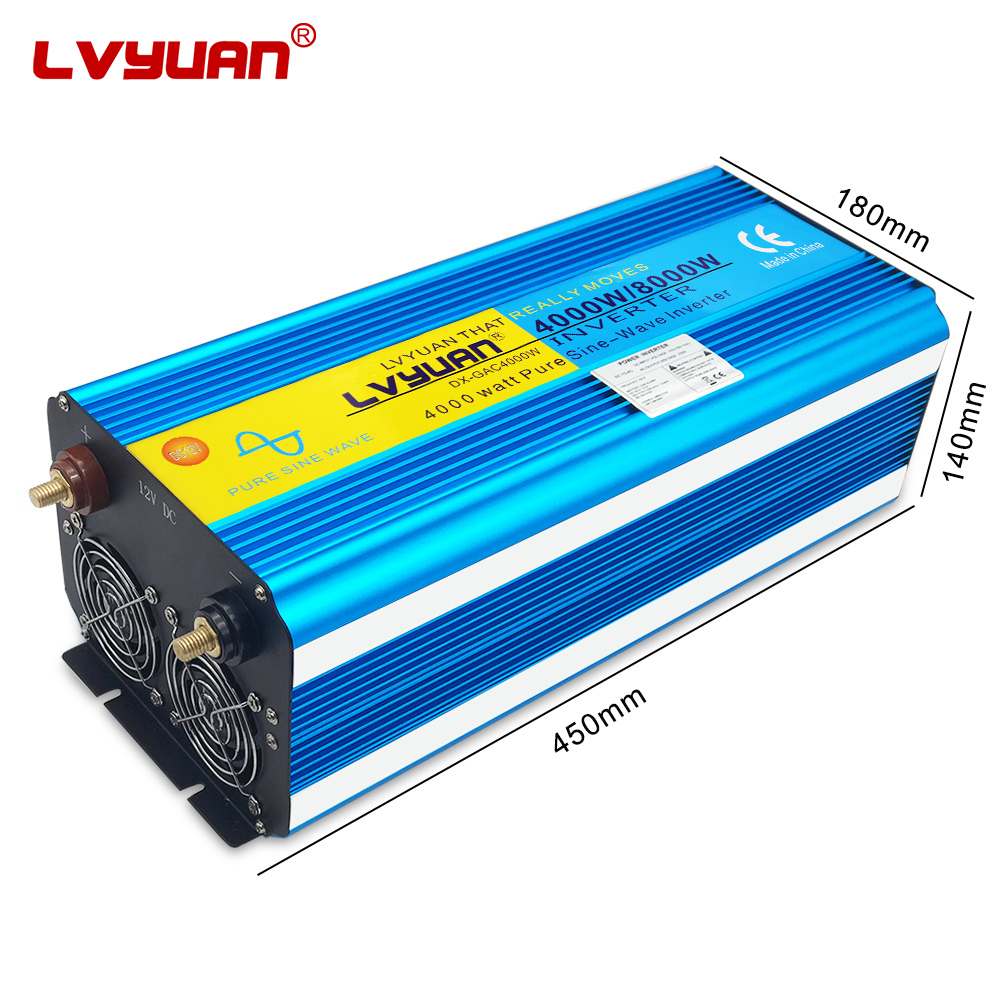 محول طاقة شمسية منزلي من Lvyua - مراجعة Pure Sine Wave Inverter وسعره
