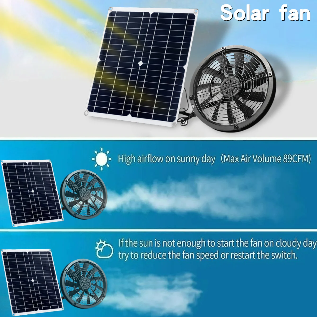 جديد: طقم مروحة عادم شمسية 6 ب - مراجعة Renewable Energy House وسعره