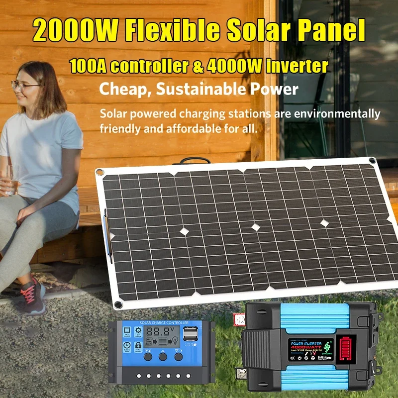 طقم لوحة طاقة شمسية 4000 وات 1 - مراجعة Renewable Energy House وسعره